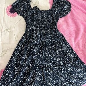 Hollister Navy Floral Dress